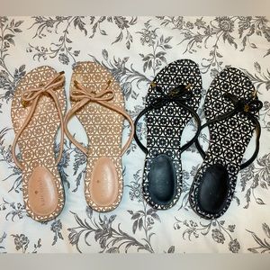 Kate Spade leather flip flops